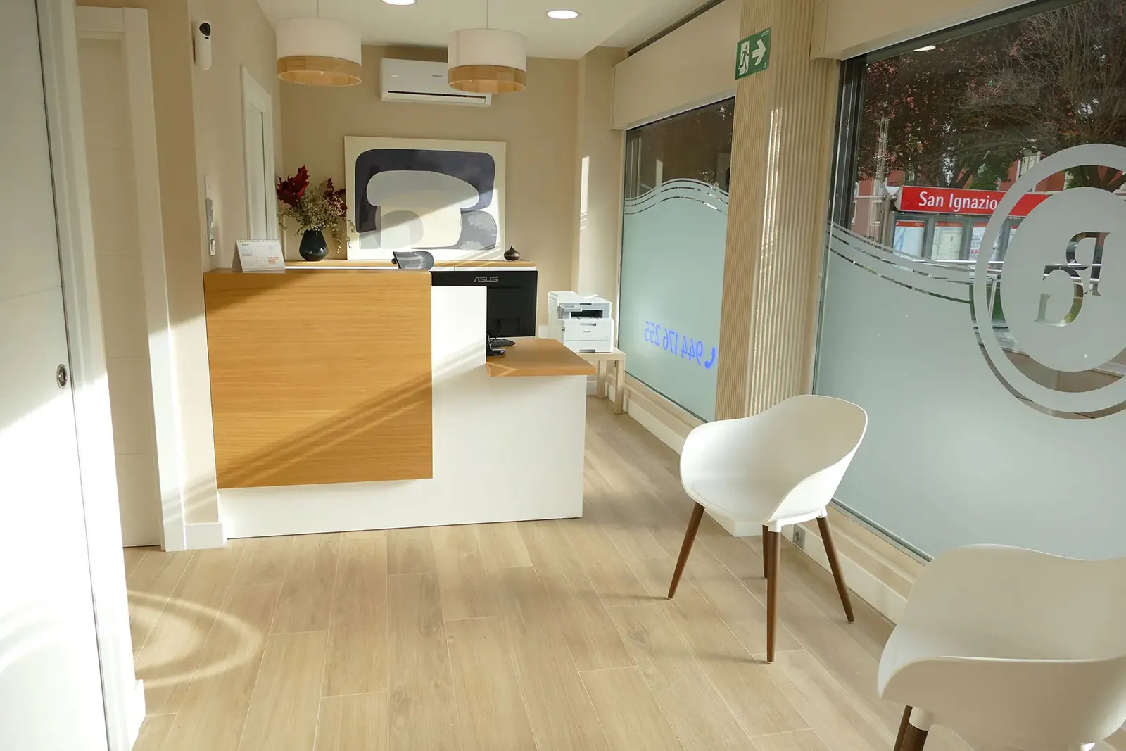 Recepción de la Clínica Dental San Ignazio Recepción de la Clínica Dental San Ignazio en Deusto, Bilbao